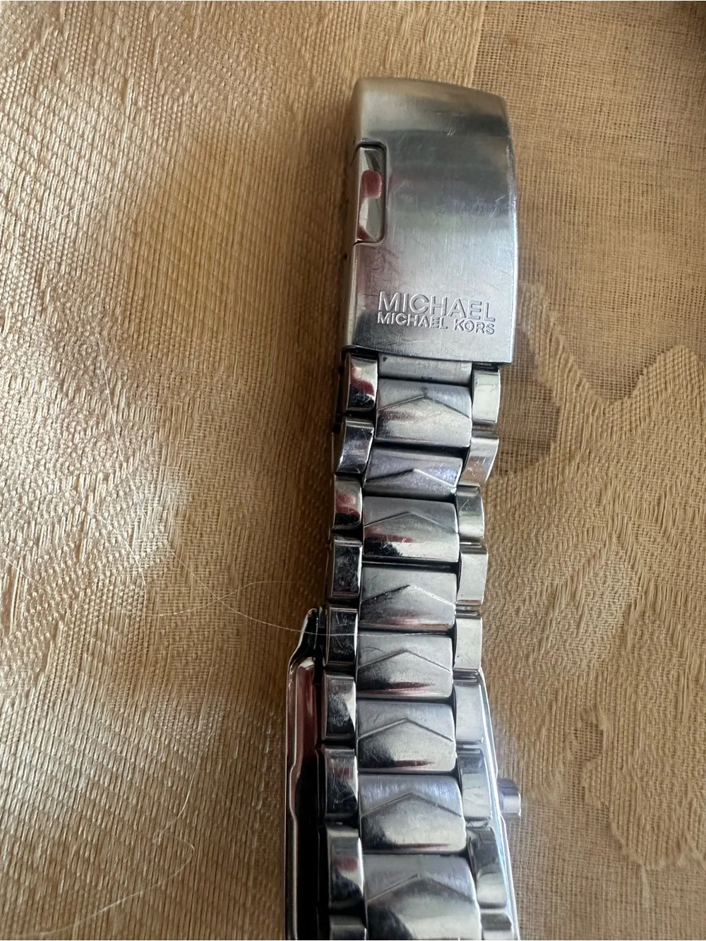 Michael Kors Silver Bracelet Watch with Blue Dial
